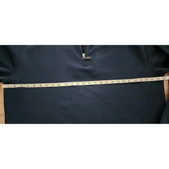 Y2K Structure 89 Embossed Half Zip Sweater Men's XL Navy Blue - Picture 7 of 8